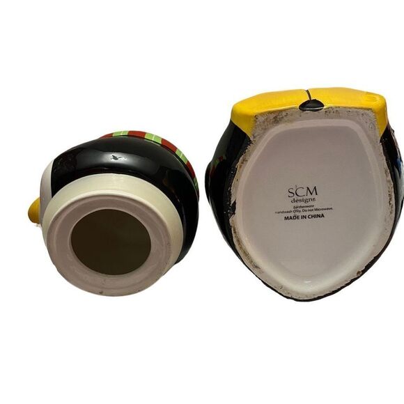 Vintage St. Jude Collectible Porcelain Mini Cookie Jar Christmas Holiday Penguin - Picture 3 of 12